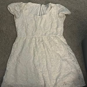 Off white shirt dress